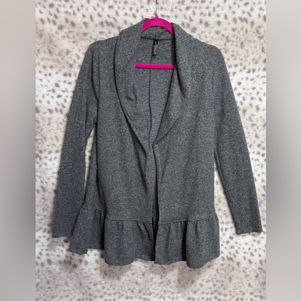MASSINI RUFFLE BOTTOM CARDIGAN
